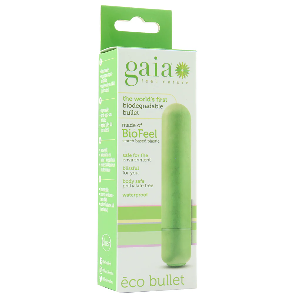 Gaia BioFeel Biodegradable Bullet Vibe in Green